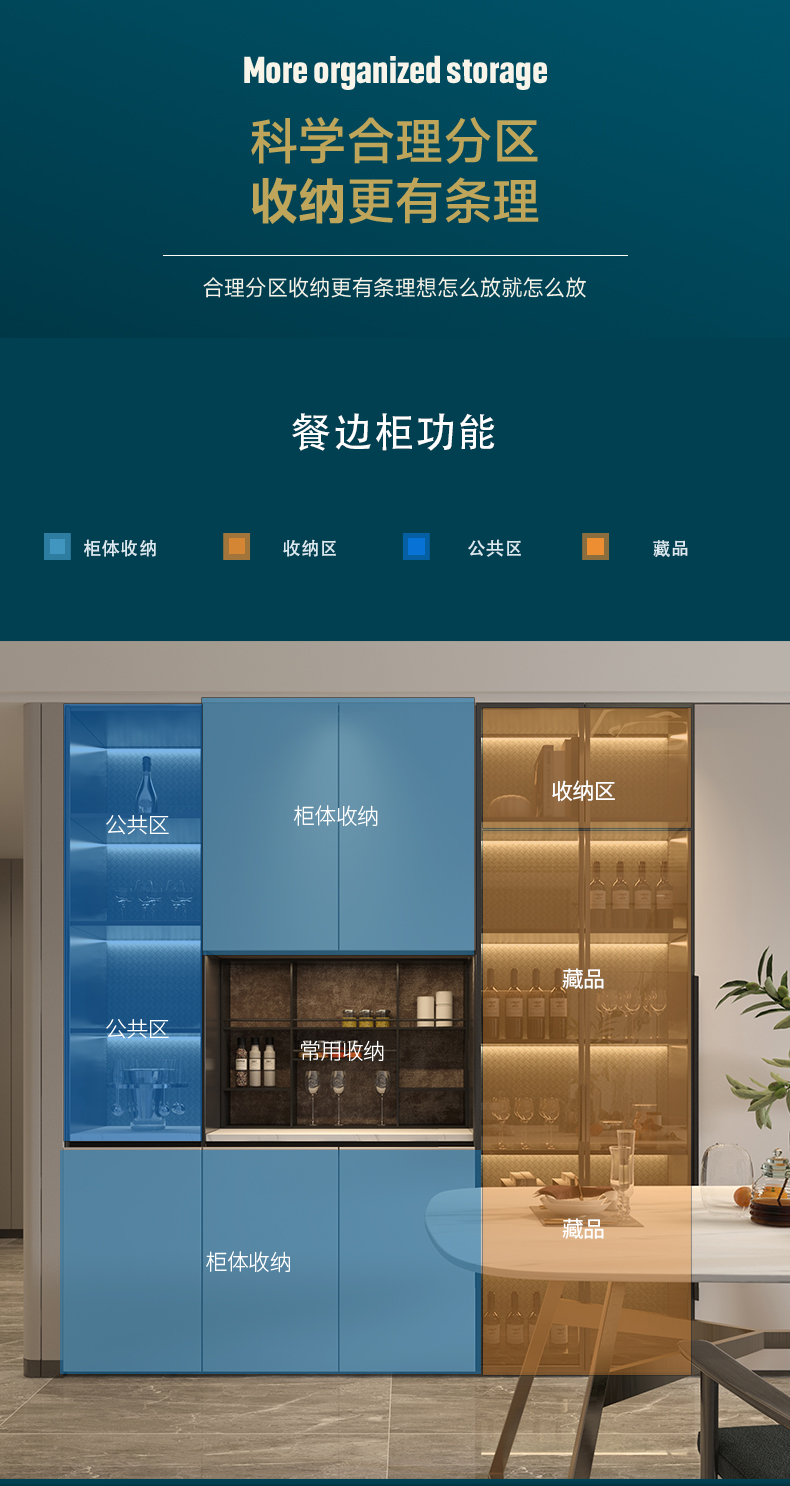 拉迷現代簡約餐邊柜圖7